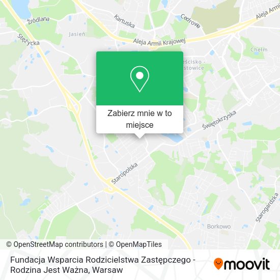 Mapa Fundacja Wsparcia Rodzicielstwa Zastępczego - Rodzina Jest Ważna