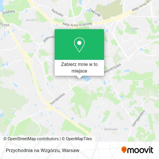 Mapa Przychodnia na Wzgórzu