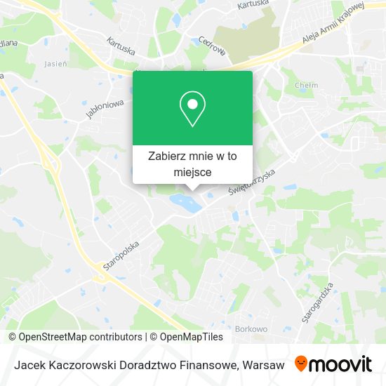 Mapa Jacek Kaczorowski Doradztwo Finansowe