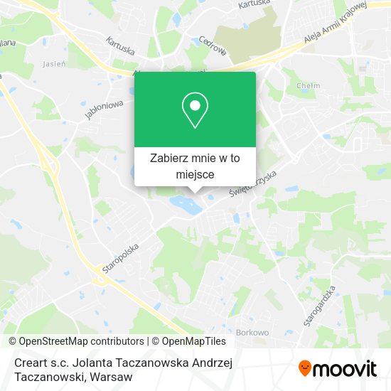 Mapa Creart s.c. Jolanta Taczanowska Andrzej Taczanowski