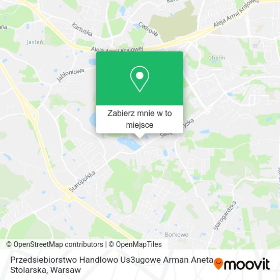 Mapa Przedsiebiorstwo Handlowo Us3ugowe Arman Aneta Stolarska