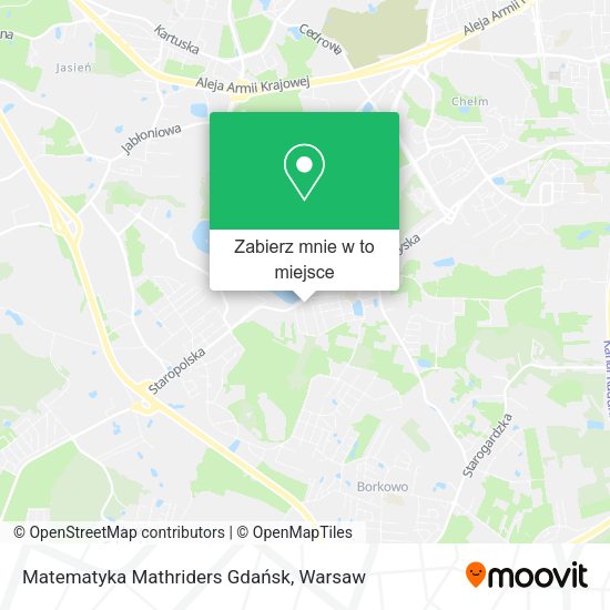 Mapa Matematyka Mathriders Gdańsk