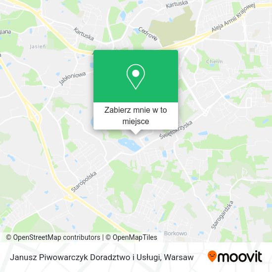 Mapa Janusz Piwowarczyk Doradztwo i Usługi