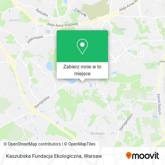 Mapa Kaszubska Fundacja Ekologiczna