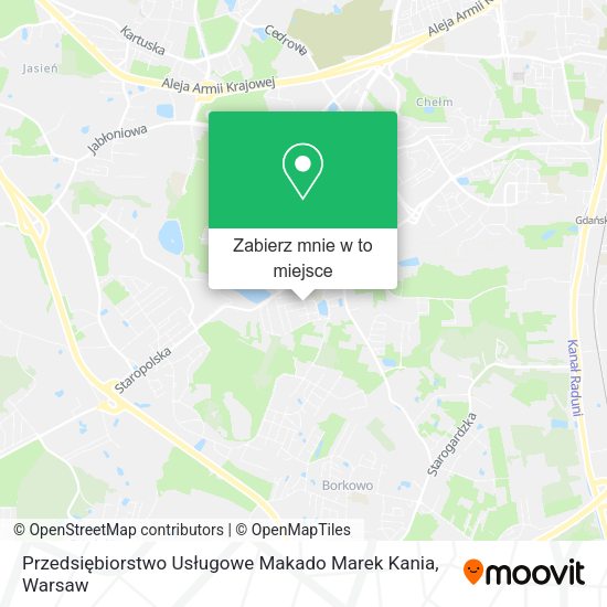 Mapa Przedsiębiorstwo Usługowe Makado Marek Kania