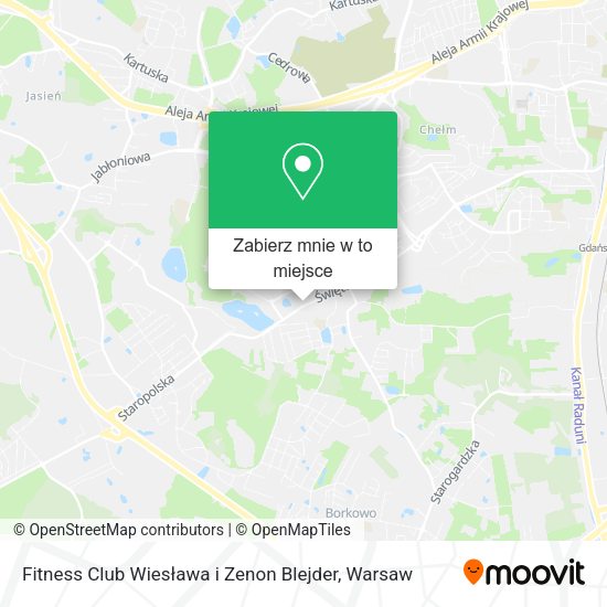 Mapa Fitness Club Wiesława i Zenon Blejder