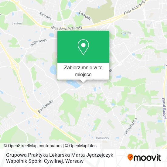 Mapa Grupowa Praktyka Lekarska Marta Jędrzejczyk Wspólnik Spółki Cywilnej