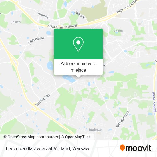 Mapa Lecznica dla Zwierząt Vetland