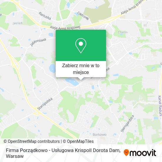 Mapa Firma Porządkowo - Usługowa Krispoll Dorota Dam