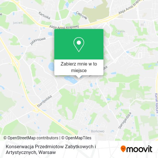 Mapa Konserwacja Przedmiotow Zabytkowych i Artystycznych