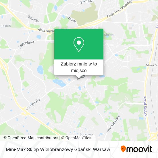 Mapa Mini-Max Sklep Wielobranżowy Gdańsk