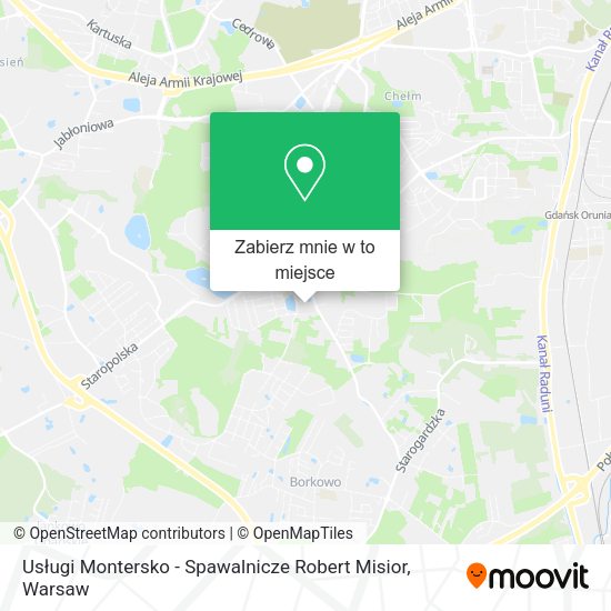 Mapa Usługi Montersko - Spawalnicze Robert Misior