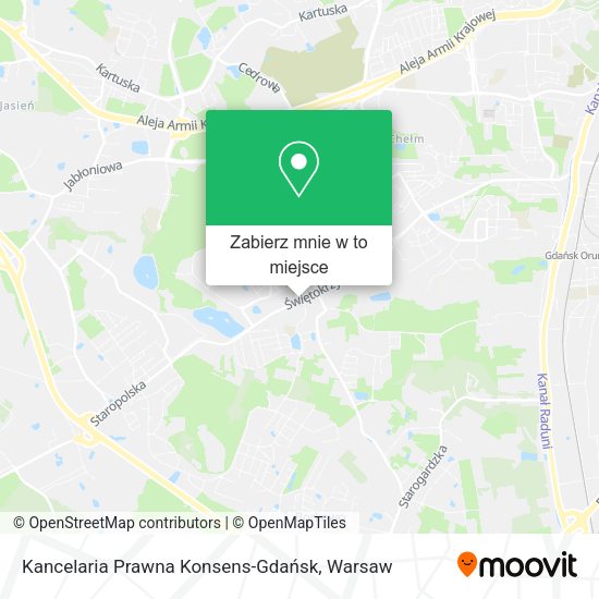 Mapa Kancelaria Prawna Konsens-Gdańsk