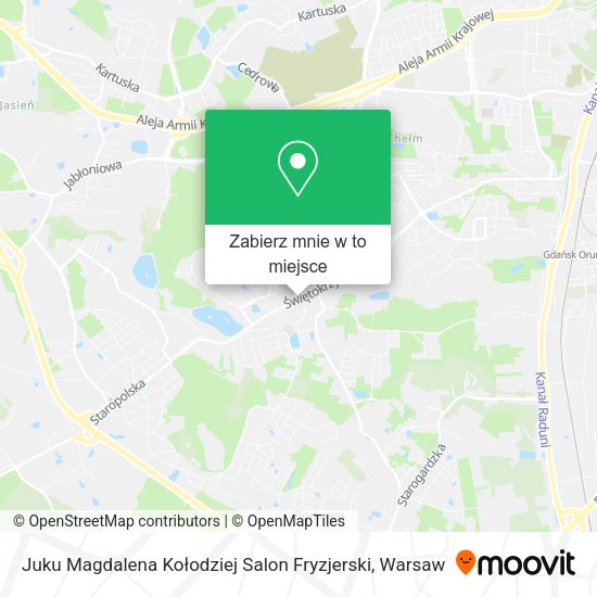 Mapa Juku Magdalena Kołodziej Salon Fryzjerski