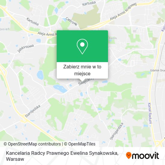 Mapa Kancelaria Radcy Prawnego Ewelina Synakowska