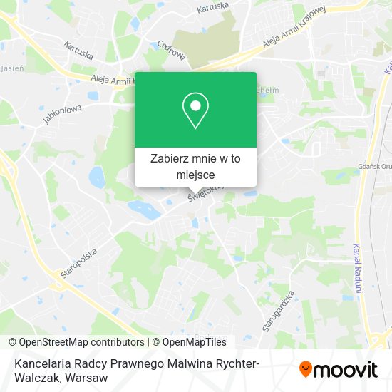 Mapa Kancelaria Radcy Prawnego Malwina Rychter-Walczak