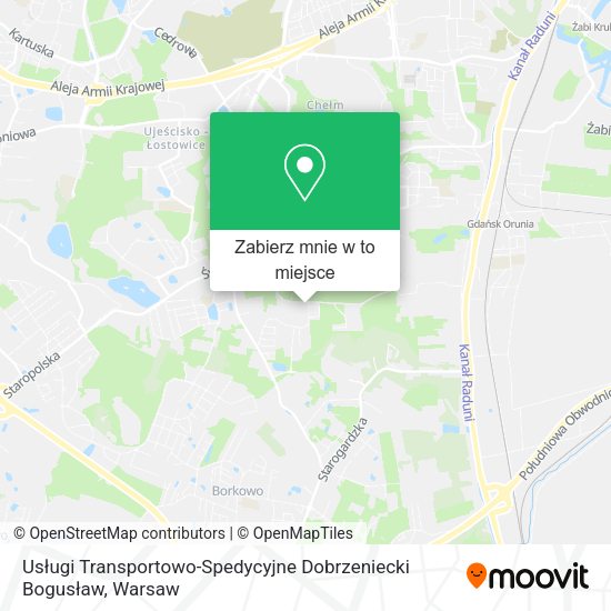 Mapa Usługi Transportowo-Spedycyjne Dobrzeniecki Bogusław