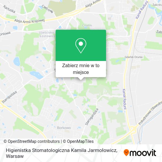 Mapa Higienistka Stomatologiczna Kamila Jarmołowicz