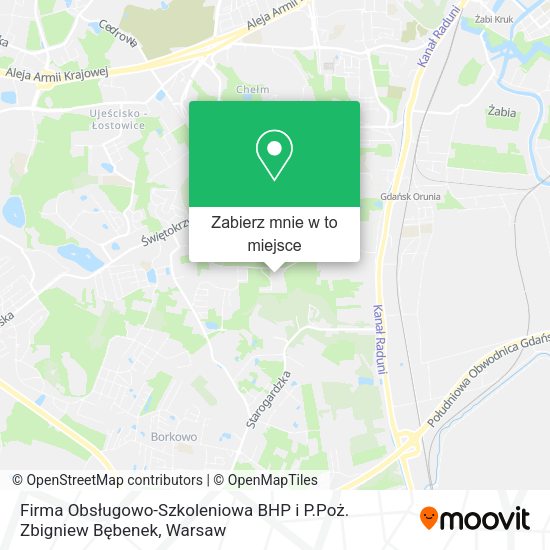 Mapa Firma Obsługowo-Szkoleniowa BHP i P.Poż. Zbigniew Bębenek