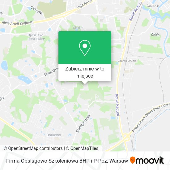 Mapa Firma Obslugowo Szkoleniowa BHP i P Poz