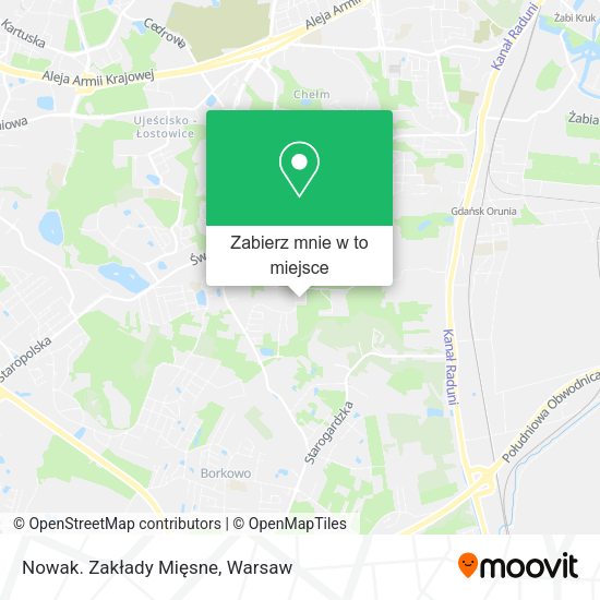 Mapa Nowak. Zakłady Mięsne