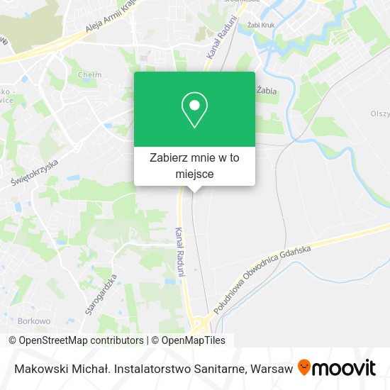 Mapa Makowski Michał. Instalatorstwo Sanitarne