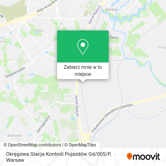 Mapa Okręgowa Stacja Kontroli Pojazdów Gd / 005 / P