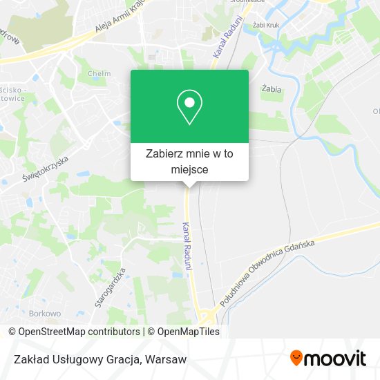 Mapa Zakład Usługowy Gracja