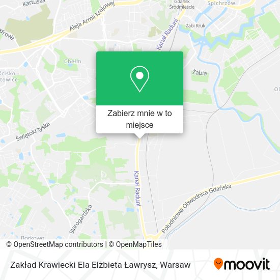 Mapa Zakład Krawiecki Ela Elżbieta Ławrysz