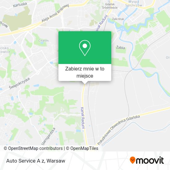 Mapa Auto Service A z