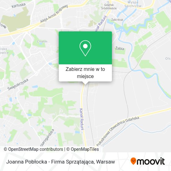 Mapa Joanna Pobłocka - Firma Sprzątająca