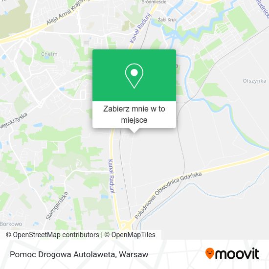 Mapa Pomoc Drogowa Autolaweta