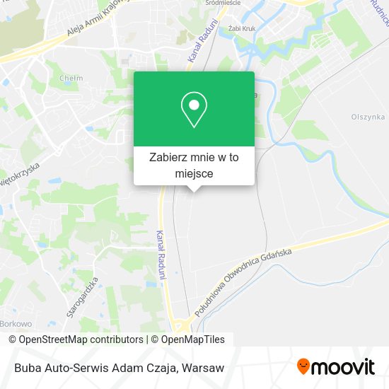 Mapa Buba Auto-Serwis Adam Czaja