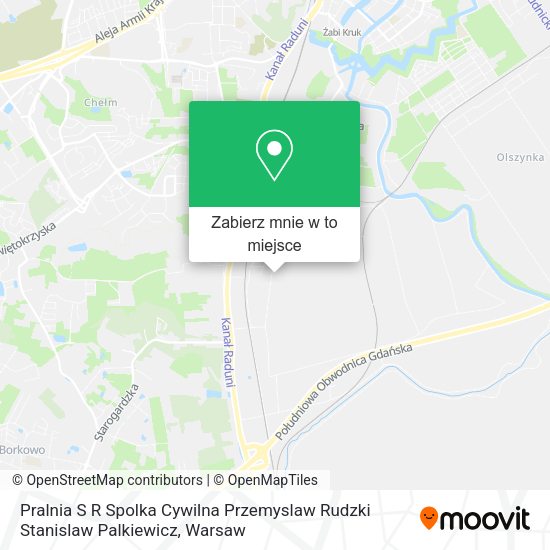 Mapa Pralnia S R Spolka Cywilna Przemyslaw Rudzki Stanislaw Palkiewicz