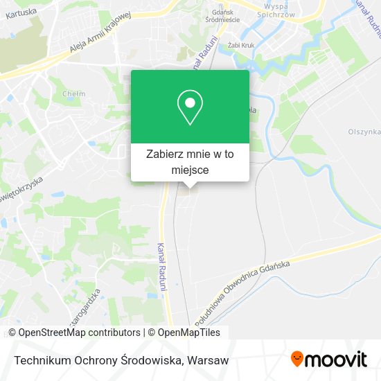 Mapa Technikum Ochrony Środowiska