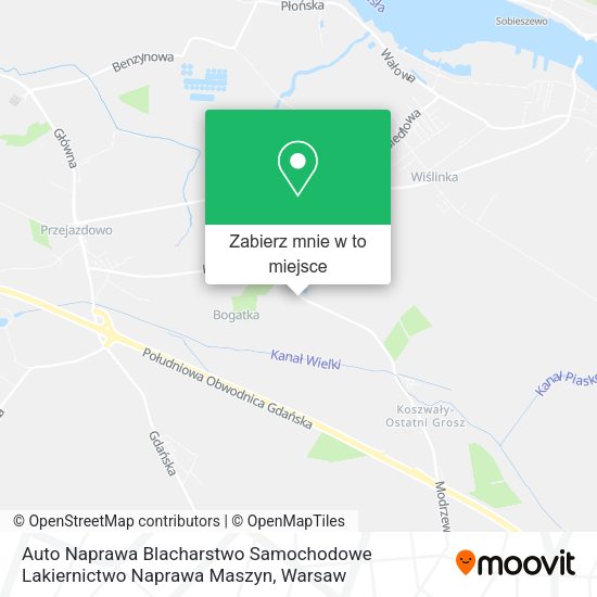 Mapa Auto Naprawa Blacharstwo Samochodowe Lakiernictwo Naprawa Maszyn