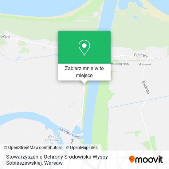 Mapa Stowarzyszenie Ochrony Środowiska Wyspy Sobieszewskiej