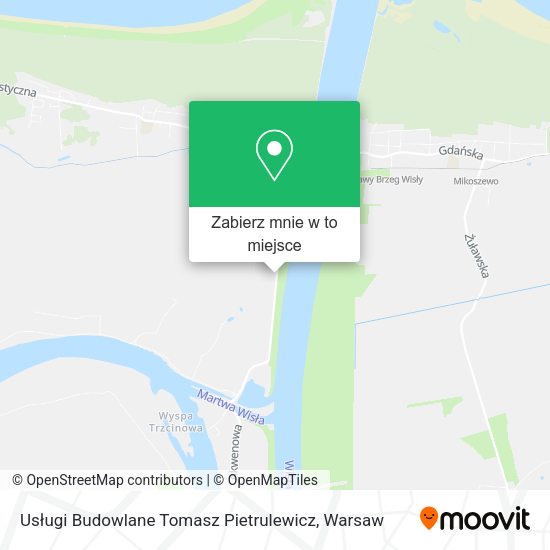 Mapa Usługi Budowlane Tomasz Pietrulewicz