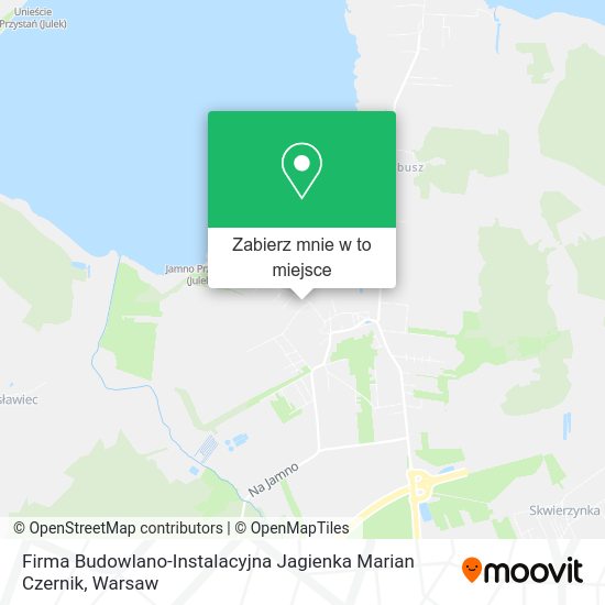 Mapa Firma Budowlano-Instalacyjna Jagienka Marian Czernik