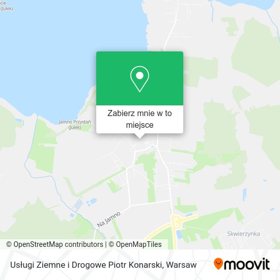 Mapa Usługi Ziemne i Drogowe Piotr Konarski