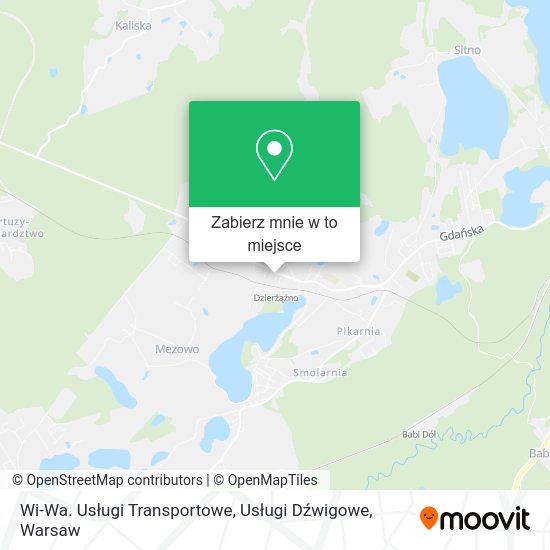 Mapa Wi-Wa. Usługi Transportowe, Usługi Dźwigowe