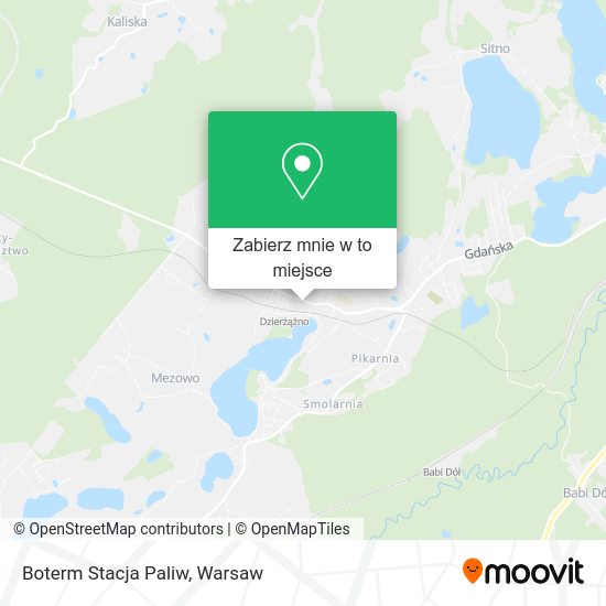 Mapa Boterm Stacja Paliw