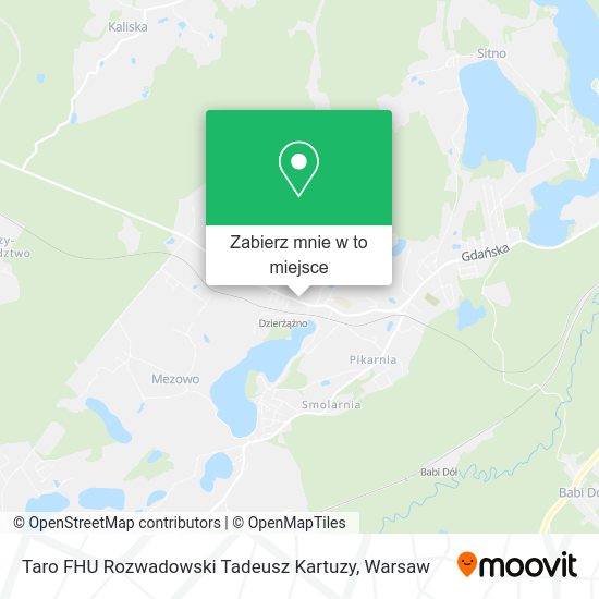 Mapa Taro FHU Rozwadowski Tadeusz Kartuzy