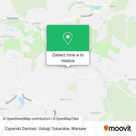 Mapa Cyperski Damian. Usługi Tokarskie