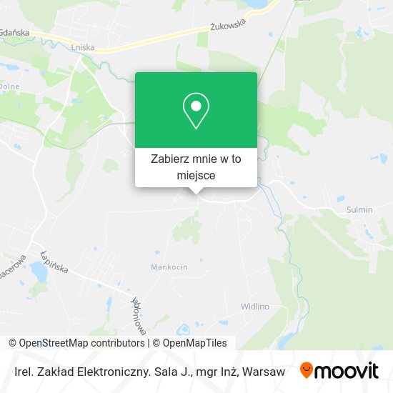 Mapa Irel. Zakład Elektroniczny. Sala J., mgr Inż