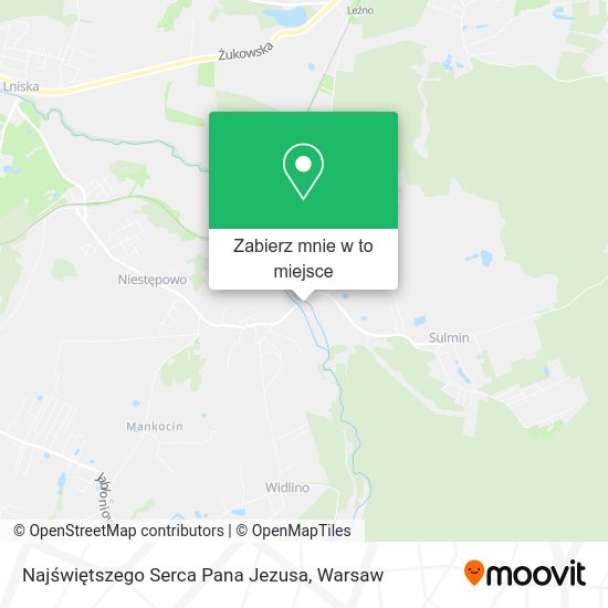 Mapa Najświętszego Serca Pana Jezusa