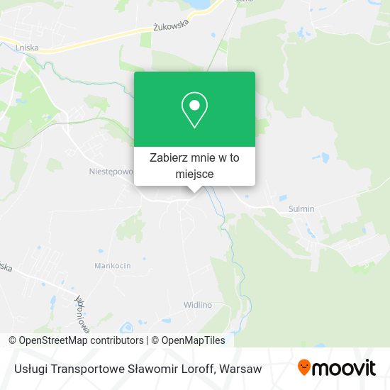 Mapa Usługi Transportowe Sławomir Loroff