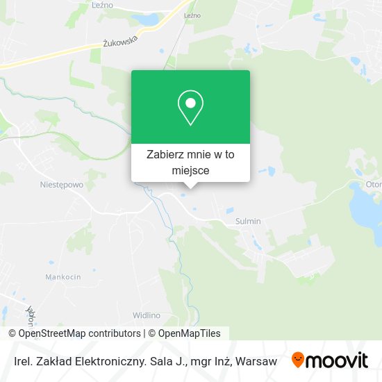 Mapa Irel. Zakład Elektroniczny. Sala J., mgr Inż