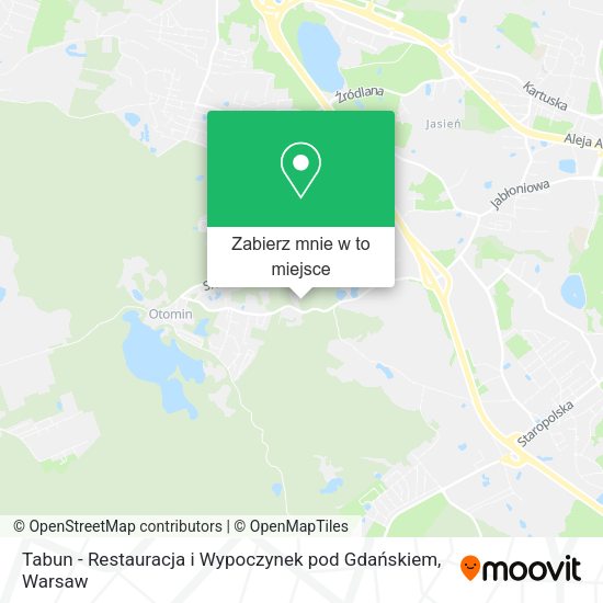 Mapa Tabun - Restauracja i Wypoczynek pod Gdańskiem