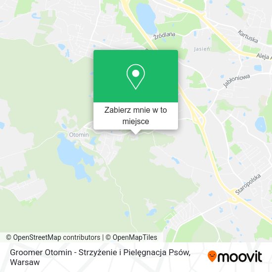 Mapa Groomer Otomin - Strzyżenie i Pielęgnacja Psów